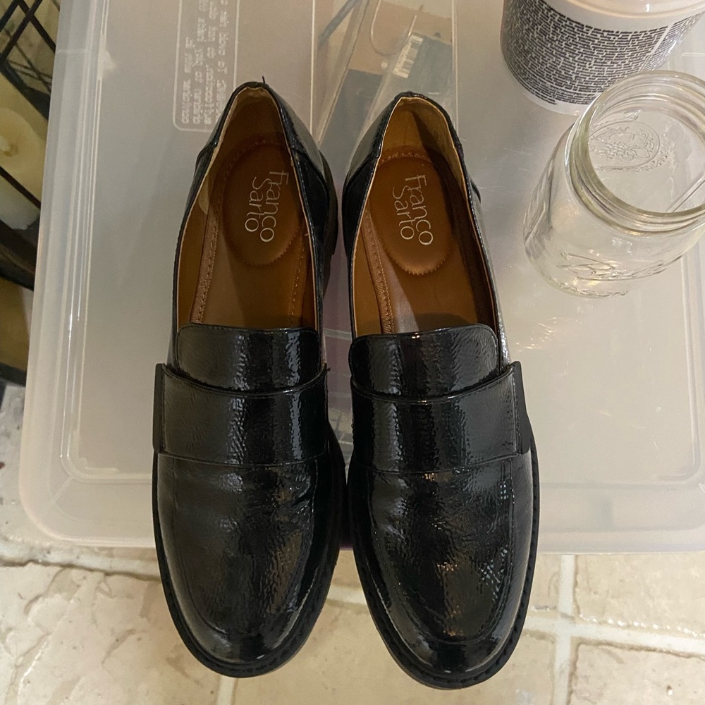 Franco Sarto Faux Leather loafers Women’s Size 9